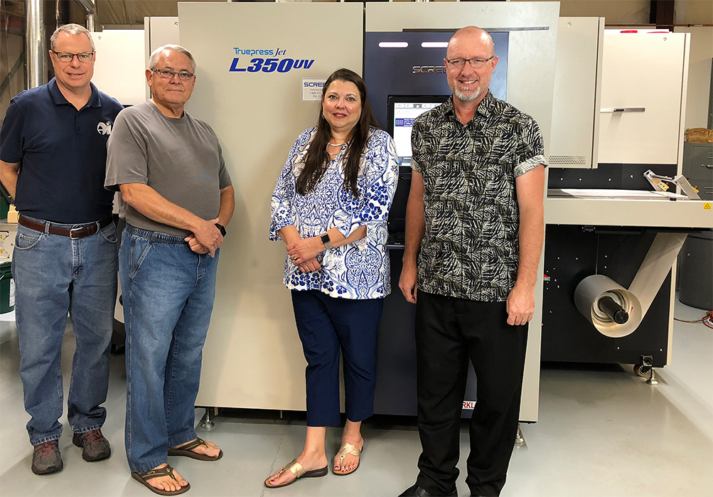 SCREEN’s Truepress Jet L350UV Passes Ample Industries’ Print Test with Flying Colors: Versatile UV Inkjet Label Press Positions 50-year Label Leader for Future Growth